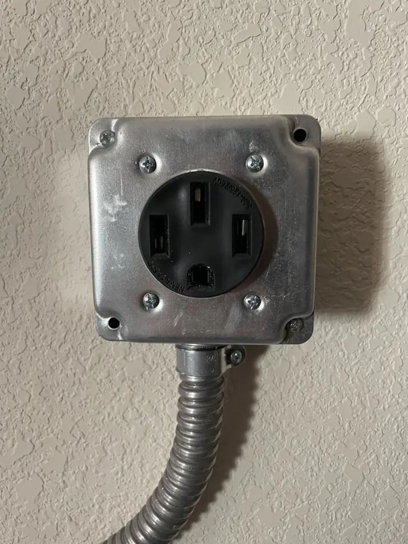 NEMA 14-50 outlet installed for Electrical Panel Upgrade in Hillsdale